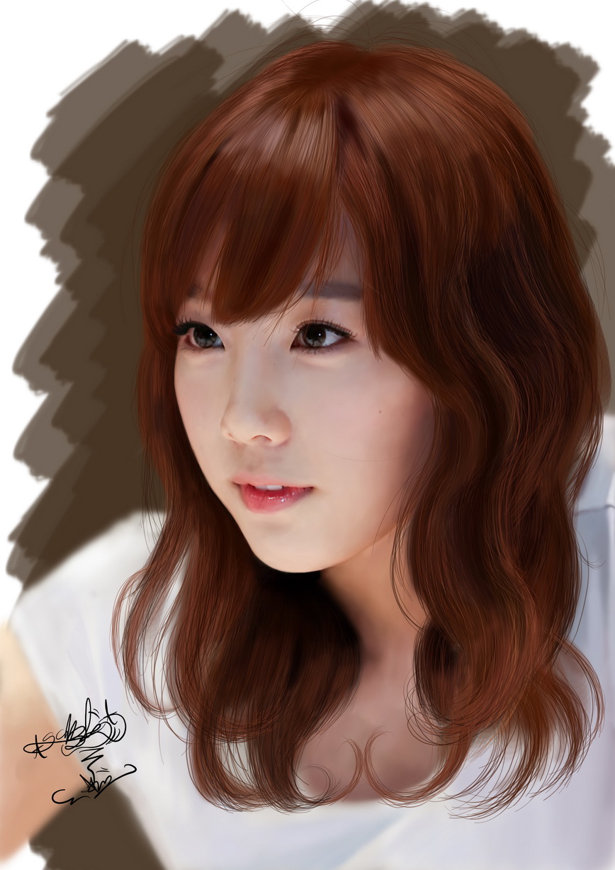 painting_snsd_taeyeon_by_aimgallagher.jp